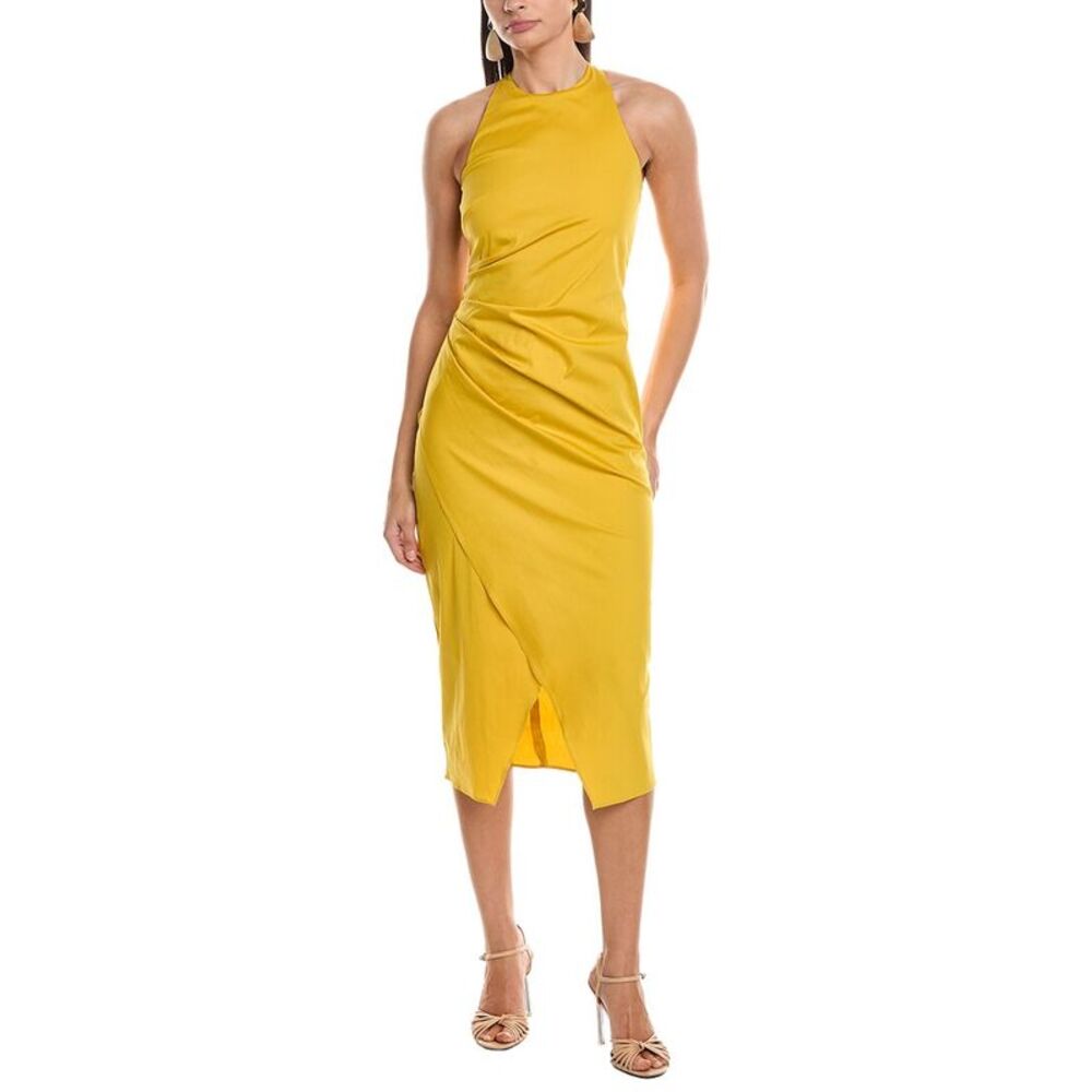 Marella Womens Elegia Midi Dress, Yellow
